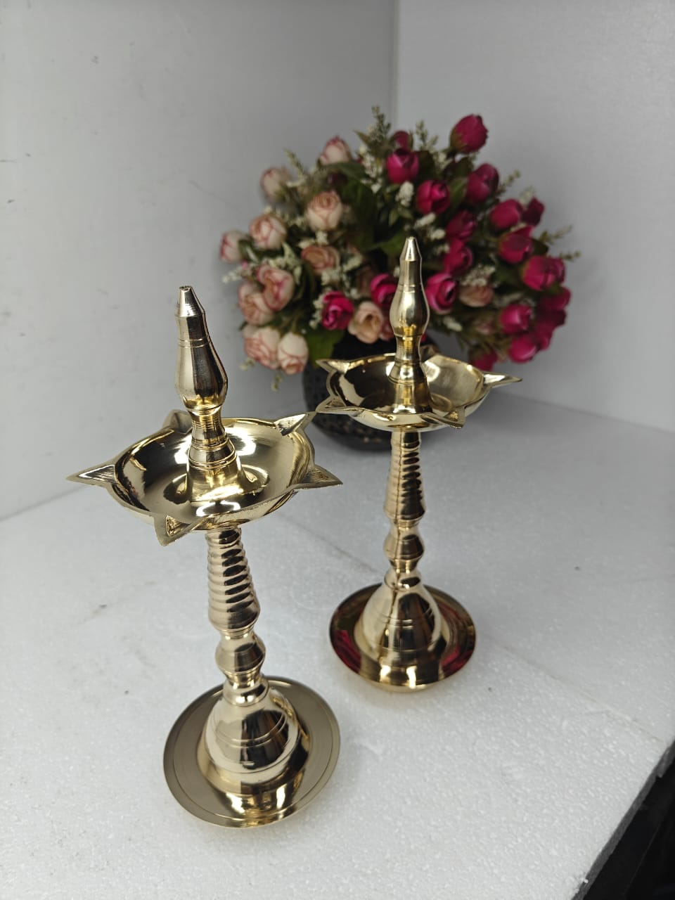 “Divine Glow Kerala Fancy Diya – 10x4 Inch”